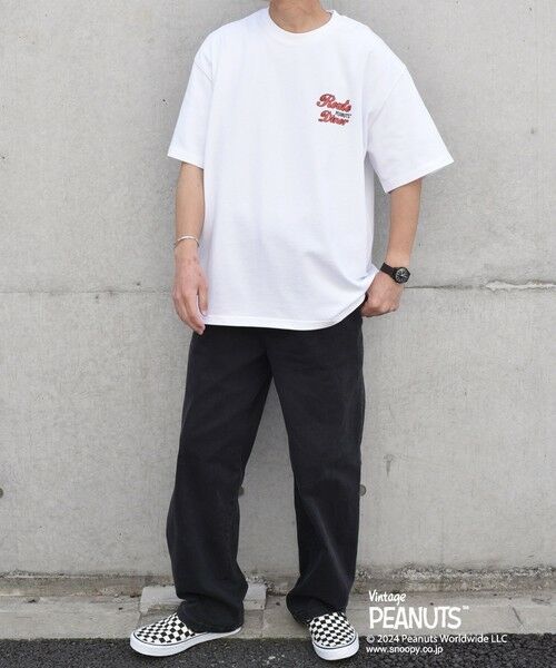 SHIPS / シップス Tシャツ | SHIPS any: SNOOPY コラボ カルチャー グラフィック バック プリント Tシャツ◇ | 詳細22