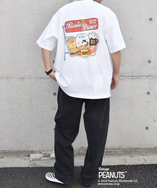 SHIPS / シップス Tシャツ | SHIPS any: SNOOPY コラボ カルチャー グラフィック バック プリント Tシャツ◇ | 詳細23