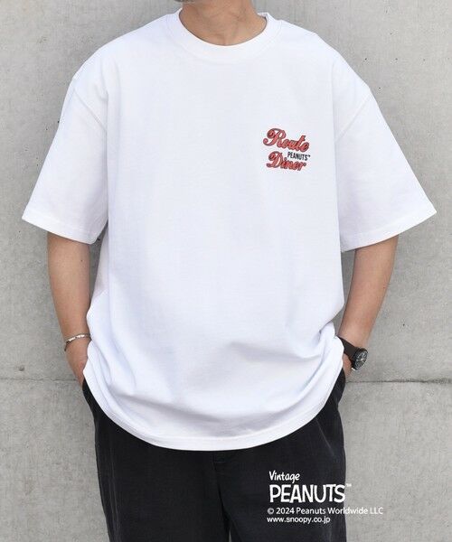 SHIPS / シップス Tシャツ | SHIPS any: SNOOPY コラボ カルチャー グラフィック バック プリント Tシャツ◇ | 詳細25