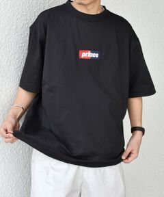 SHIPS / シップス Tシャツ | 【SHIPS any別注】prince:〈吸水速乾/UVカット/遮熱〉ボックス ロゴ 刺繍 スピンドル Tシャツ◇