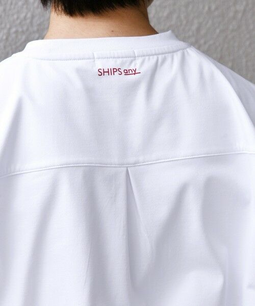 SHIPS / シップス Tシャツ | 【SHIPS any別注】prince:〈吸水速乾/UVカット/遮熱〉ボックス ロゴ 刺繍 スピンドル Tシャツ◇ | 詳細10