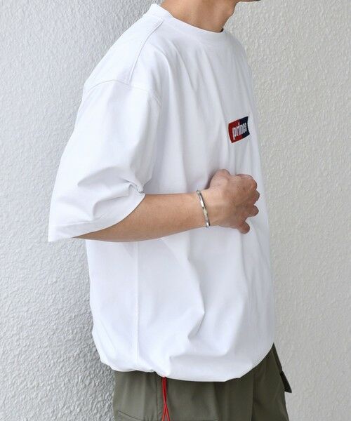 SHIPS / シップス Tシャツ | 【SHIPS any別注】prince:〈吸水速乾/UVカット/遮熱〉ボックス ロゴ 刺繍 スピンドル Tシャツ◇ | 詳細6