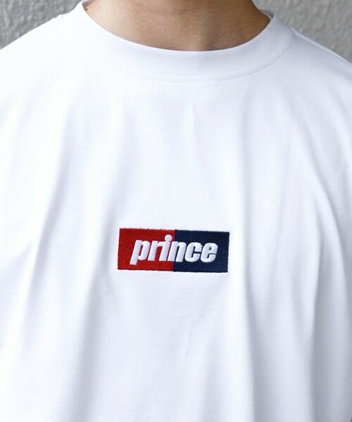 SHIPS / シップス Tシャツ | 【SHIPS any別注】prince:〈吸水速乾/UVカット/遮熱〉ボックス ロゴ 刺繍 スピンドル Tシャツ◇ | 詳細9