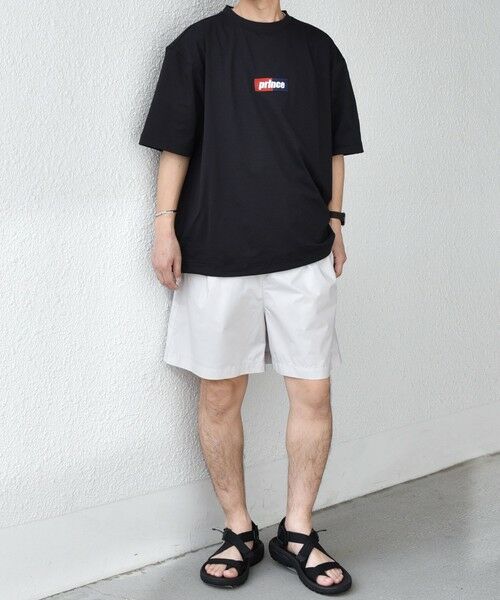 SHIPS / シップス Tシャツ | 【SHIPS any別注】prince:〈吸水速乾/UVカット/遮熱〉ボックス ロゴ 刺繍 スピンドル Tシャツ◇ | 詳細18
