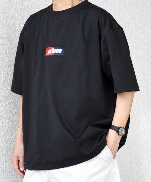 SHIPS / シップス Tシャツ | 【SHIPS any別注】prince:〈吸水速乾/UVカット/遮熱〉ボックス ロゴ 刺繍 スピンドル Tシャツ◇ | 詳細21