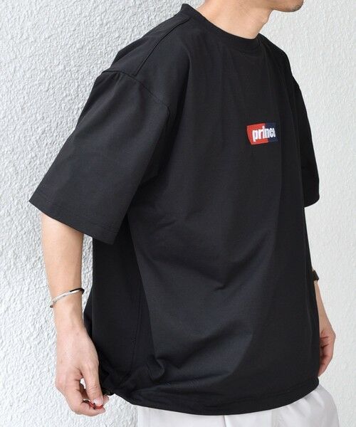 SHIPS / シップス Tシャツ | 【SHIPS any別注】prince:〈吸水速乾/UVカット/遮熱〉ボックス ロゴ 刺繍 スピンドル Tシャツ◇ | 詳細22