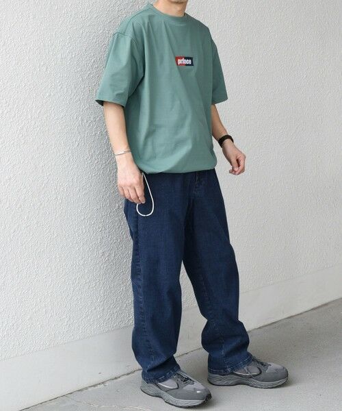 SHIPS / シップス Tシャツ | 【SHIPS any別注】prince:〈吸水速乾/UVカット/遮熱〉ボックス ロゴ 刺繍 スピンドル Tシャツ◇ | 詳細27