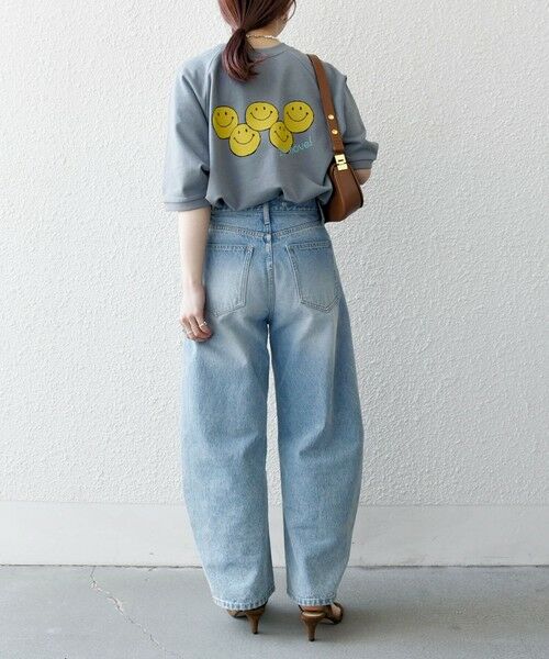 SHIPS / シップス Tシャツ | 【SHIPS any別注】athletic wear MASON: スマイルマーク/刺繍 スウェット Tシャツ◇ | 詳細2