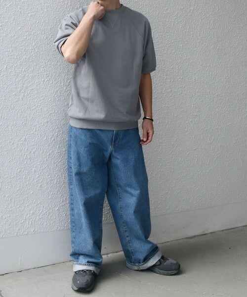 SHIPS / シップス Tシャツ | 【SHIPS any別注】athletic wear MASON: スマイルマーク/刺繍 スウェット Tシャツ◇ | 詳細4