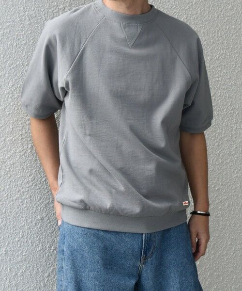 SHIPS / シップス Tシャツ | 【SHIPS any別注】athletic wear MASON: スマイルマーク/刺繍 スウェット Tシャツ◇ | 詳細9