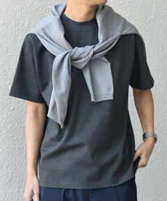 SHIPS / シップス Tシャツ | SHIPS any: デザイン リブ ハイゲージ ポンチ クルーネック Tシャツ◇