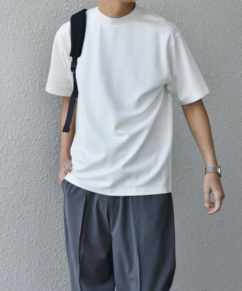 SHIPS / シップス Tシャツ | SHIPS any: デザイン リブ ハイゲージ ポンチ クルーネック Tシャツ◇ | 詳細3