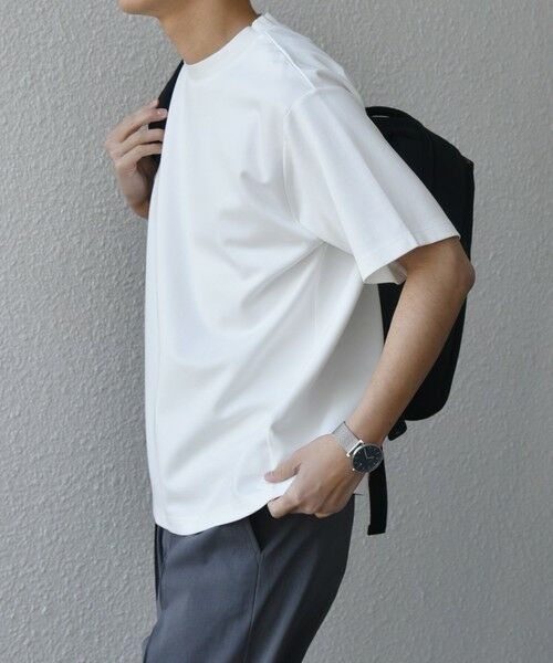 SHIPS / シップス Tシャツ | SHIPS any: デザイン リブ ハイゲージ ポンチ クルーネック Tシャツ◇ | 詳細4