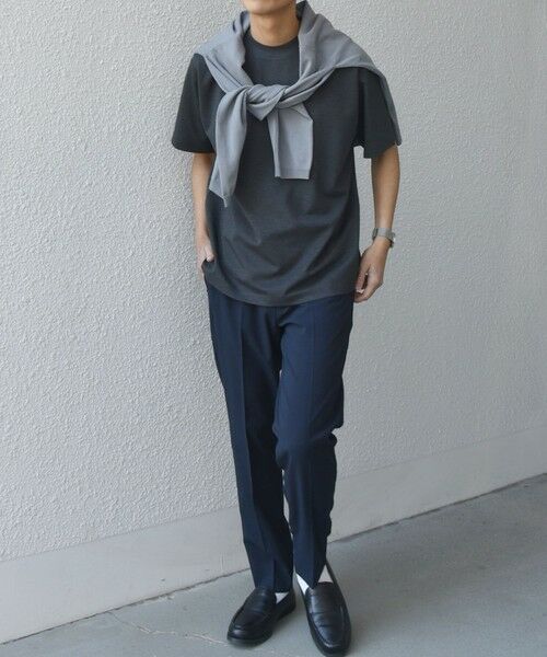 SHIPS / シップス Tシャツ | SHIPS any: デザイン リブ ハイゲージ ポンチ クルーネック Tシャツ◇ | 詳細8