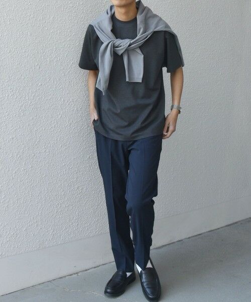 SHIPS / シップス Tシャツ | SHIPS any: デザイン リブ ハイゲージ ポンチ クルーネック Tシャツ◇ | 詳細8