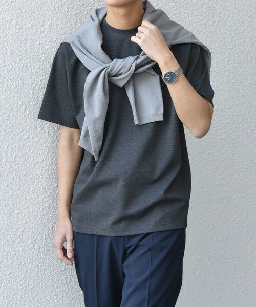 SHIPS / シップス Tシャツ | SHIPS any: デザイン リブ ハイゲージ ポンチ クルーネック Tシャツ◇ | 詳細10