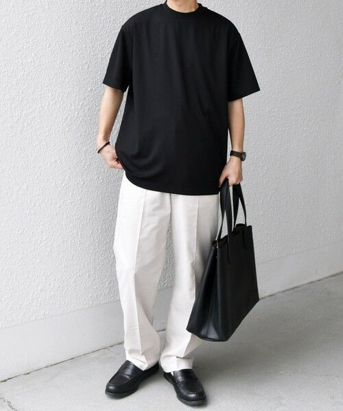 SHIPS / シップス Tシャツ | SHIPS any: デザイン リブ ハイゲージ ポンチ クルーネック Tシャツ◇ | 詳細15