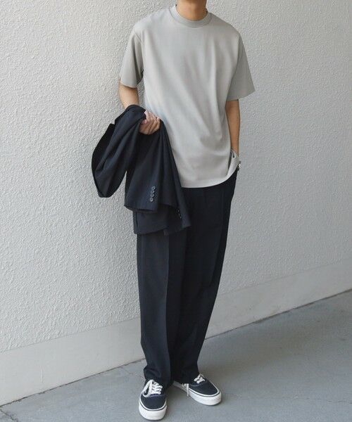 SHIPS / シップス Tシャツ | SHIPS any: デザイン リブ ハイゲージ ポンチ クルーネック Tシャツ◇ | 詳細23