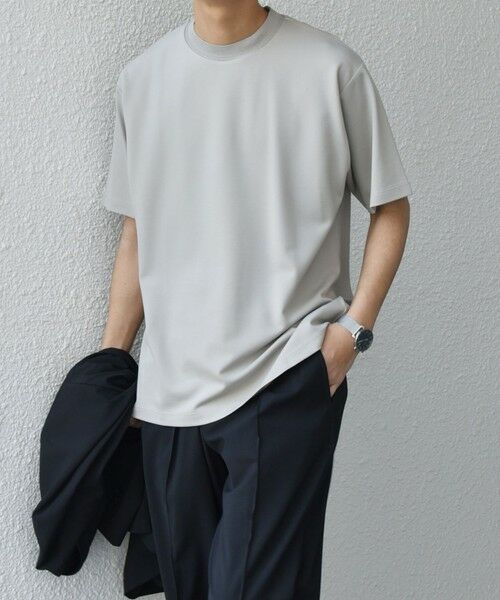 SHIPS / シップス Tシャツ | SHIPS any: デザイン リブ ハイゲージ ポンチ クルーネック Tシャツ◇ | 詳細25