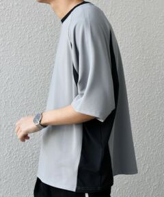 SHIPS / シップス Tシャツ | SHIPS any:〈洗濯機可能〉リブ パネル スポーティー ジャージー Tシャツ◇