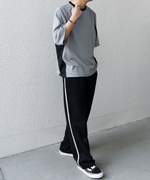 SHIPS / シップス Tシャツ | SHIPS any:〈洗濯機可能〉リブ パネル スポーティー ジャージー Tシャツ◇ | 詳細2