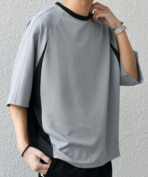 SHIPS / シップス Tシャツ | SHIPS any:〈洗濯機可能〉リブ パネル スポーティー ジャージー Tシャツ◇ | 詳細5