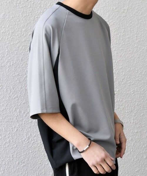 SHIPS / シップス Tシャツ | SHIPS any:〈洗濯機可能〉リブ パネル スポーティー ジャージー Tシャツ◇ | 詳細6