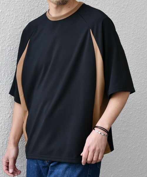 SHIPS / シップス Tシャツ | SHIPS any:〈洗濯機可能〉リブ パネル スポーティー ジャージー Tシャツ◇ | 詳細12