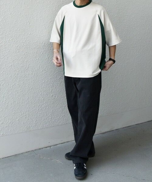 SHIPS / シップス Tシャツ | SHIPS any:〈洗濯機可能〉リブ パネル スポーティー ジャージー Tシャツ◇ | 詳細19