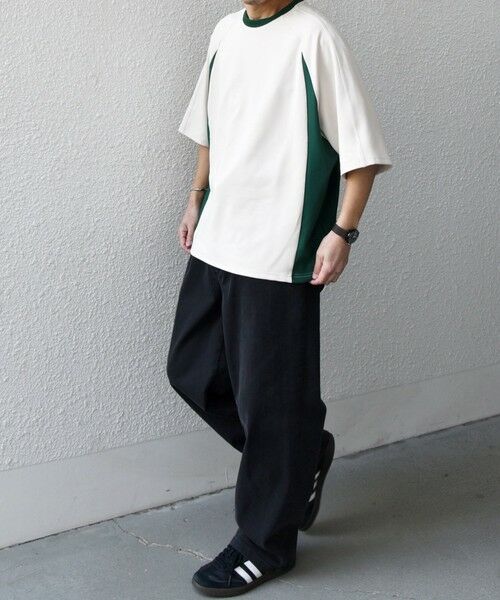 SHIPS / シップス Tシャツ | SHIPS any:〈洗濯機可能〉リブ パネル スポーティー ジャージー Tシャツ◇ | 詳細20