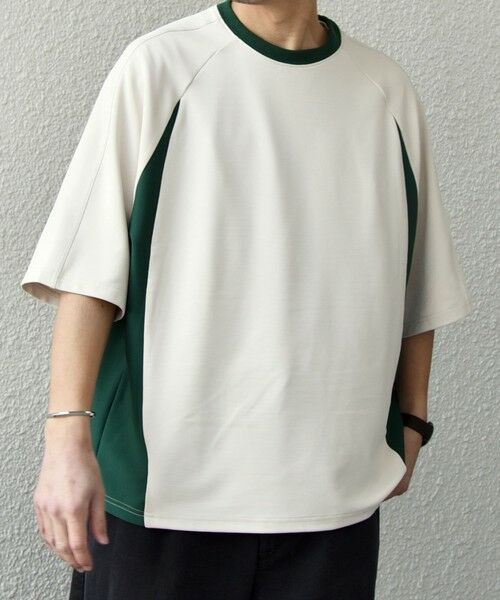 SHIPS / シップス Tシャツ | SHIPS any:〈洗濯機可能〉リブ パネル スポーティー ジャージー Tシャツ◇ | 詳細21