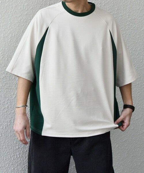 SHIPS / シップス Tシャツ | SHIPS any:〈洗濯機可能〉リブ パネル スポーティー ジャージー Tシャツ◇ | 詳細22