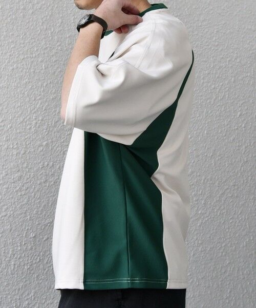 SHIPS / シップス Tシャツ | SHIPS any:〈洗濯機可能〉リブ パネル スポーティー ジャージー Tシャツ◇ | 詳細24