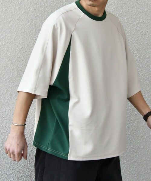 SHIPS / シップス Tシャツ | SHIPS any:〈洗濯機可能〉リブ パネル スポーティー ジャージー Tシャツ◇ | 詳細26