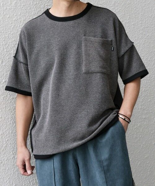 SHIPS / シップス Tシャツ | SHIPS any:〈洗濯機可能〉コードパイル リバーシブル Tシャツ◇ | 詳細5