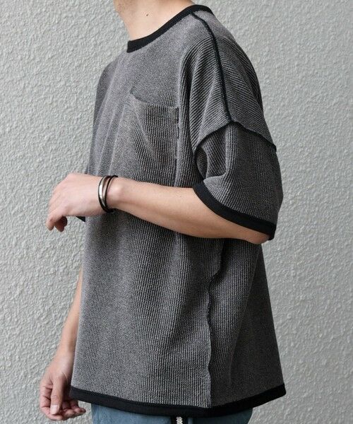 SHIPS / シップス Tシャツ | SHIPS any:〈洗濯機可能〉コードパイル リバーシブル Tシャツ◇ | 詳細6