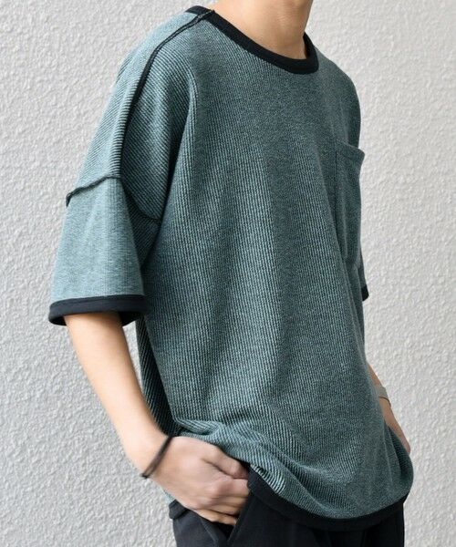 SHIPS / シップス Tシャツ | SHIPS any:〈洗濯機可能〉コードパイル リバーシブル Tシャツ◇ | 詳細21