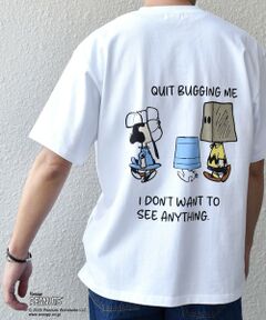 SHIPS / シップス Tシャツ | SHIPS any: SNOOPY コラボ NOT THERE グラフィック バック プリント Tシャツ◇