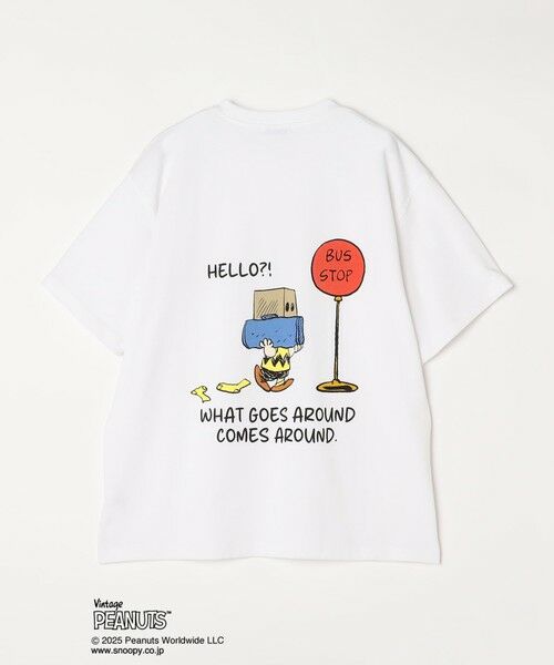 SHIPS / シップス Tシャツ | SHIPS any: SNOOPY コラボ NOT THERE グラフィック バック プリント Tシャツ◇ | 詳細16