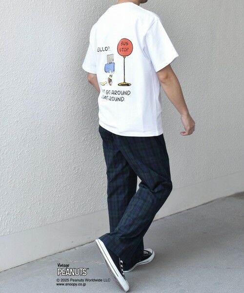 SHIPS / シップス Tシャツ | SHIPS any: SNOOPY コラボ NOT THERE グラフィック バック プリント Tシャツ◇ | 詳細5