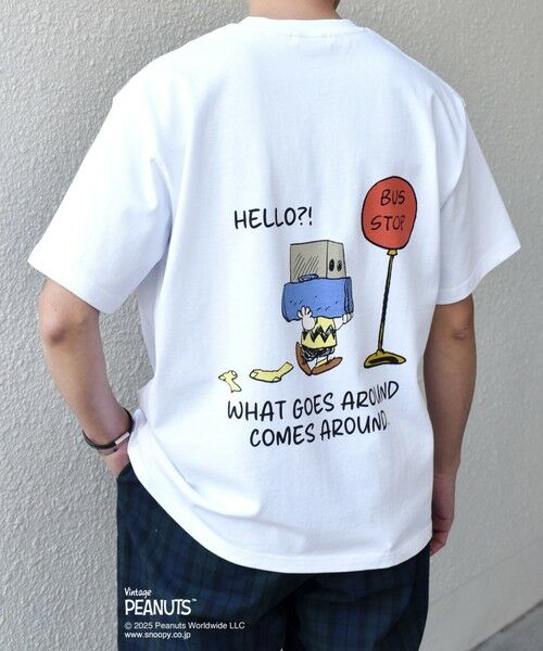 SHIPS / シップス Tシャツ | SHIPS any: SNOOPY コラボ NOT THERE グラフィック バック プリント Tシャツ◇ | 詳細6