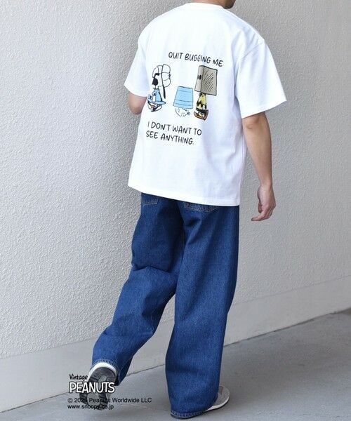 SHIPS / シップス Tシャツ | SHIPS any: SNOOPY コラボ NOT THERE グラフィック バック プリント Tシャツ◇ | 詳細18