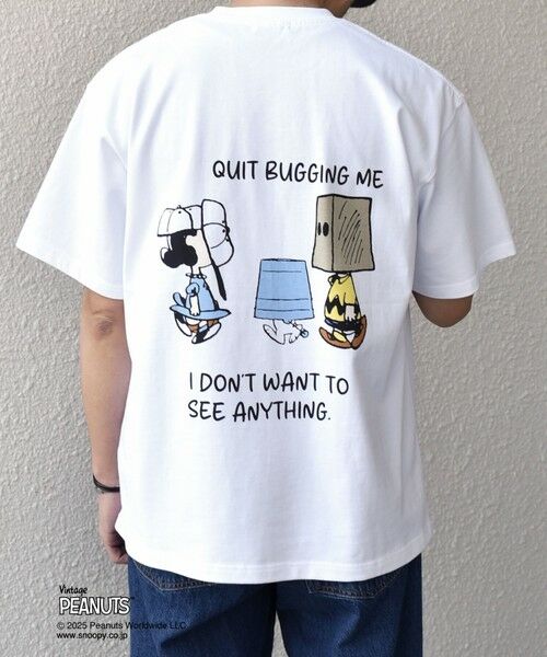 SHIPS / シップス Tシャツ | SHIPS any: SNOOPY コラボ NOT THERE グラフィック バック プリント Tシャツ◇ | 詳細21
