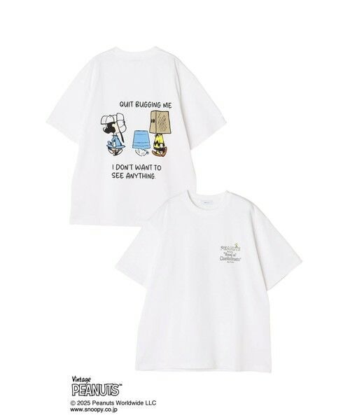 SHIPS / シップス Tシャツ | SHIPS any: SNOOPY コラボ NOT THERE グラフィック バック プリント Tシャツ◇ | 詳細23