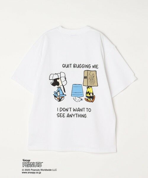 SHIPS / シップス Tシャツ | SHIPS any: SNOOPY コラボ NOT THERE グラフィック バック プリント Tシャツ◇ | 詳細25