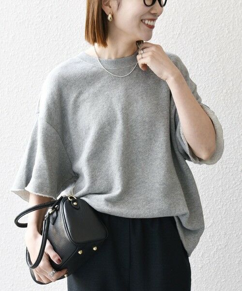 SHIPS / シップス Tシャツ | SHIPS any: ドライタッチ 吊り裏毛 ヴィンテージライク スウェット Tシャツ◇ | 詳細18