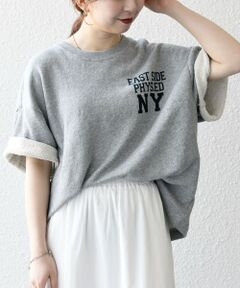 SHIPS / シップス Tシャツ | SHIPS any: ドライタッチ 吊り裏毛 ヴィンテージライク カレッジ スウェット Tシャツ◇