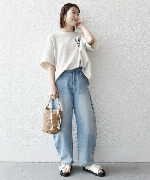 SHIPS / シップス Tシャツ | SHIPS any: ドライタッチ 吊り裏毛 ヴィンテージライク カレッジ スウェット Tシャツ◇ | 詳細1