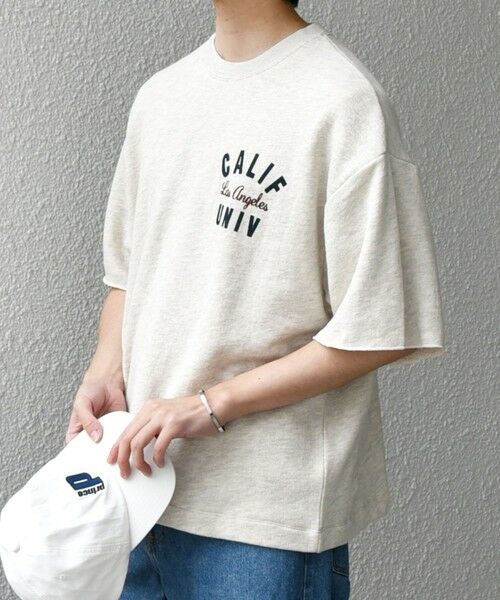 SHIPS / シップス Tシャツ | SHIPS any: ドライタッチ 吊り裏毛 ヴィンテージライク カレッジ スウェット Tシャツ◇ | 詳細3