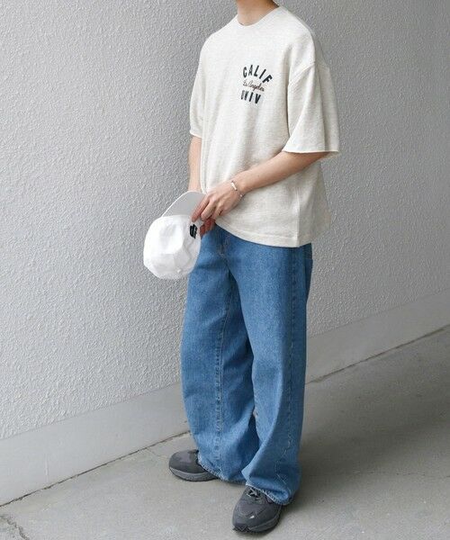 SHIPS / シップス Tシャツ | SHIPS any: ドライタッチ 吊り裏毛 ヴィンテージライク カレッジ スウェット Tシャツ◇ | 詳細5